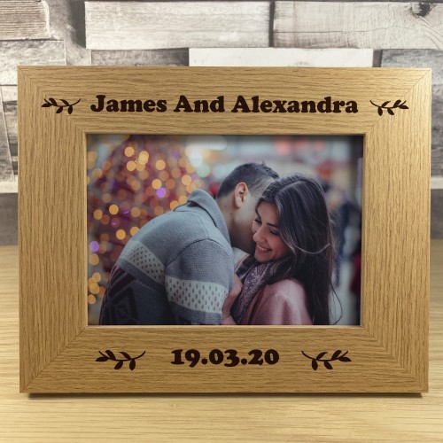 PERSONALISED Photo Frame For Couple Anniversary Christmas Gift