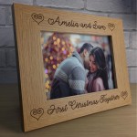 PERSONALISED First Christmas Together Photo Frame For Couple