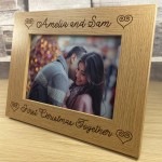 PERSONALISED First Christmas Together Photo Frame For Couple