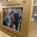 PERSONALISED First Christmas Together Photo Frame For Couple