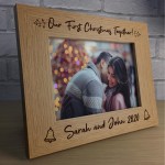 First Christmas Together Personalised Photo Frame Husband Wife