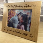 First Christmas Together Personalised Photo Frame Husband Wife