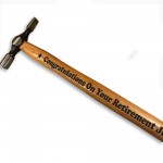 Congratulations On Your Retirement Gift Engraved Hammer