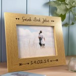 Anniversary Personalised 7x5 Frame Gift Him Her Couple Gift