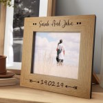 Anniversary Personalised 7x5 Frame Gift Him Her Couple Gift