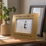 Anniversary Personalised 7x5 Frame Gift Him Her Couple Gift