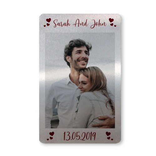 PERSONALISED Wallet Card Insert For Couple Anniversary Xmas