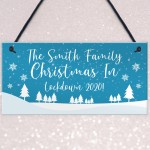 PERSONALISED Lockdown Family Christmas Sign Christmas Decor