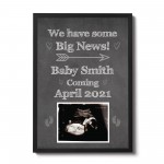 PERSONALISED Scan Image Framed Print Baby Announcement Gift