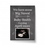 PERSONALISED Scan Image Print Baby Announcement Gift