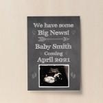 PERSONALISED Scan Image Print Baby Announcement Gift