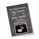 PERSONALISED Scan Image Print Baby Announcement Gift