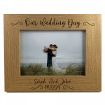 Wedding Anniversary Personalised 7x5 Frame Gift For Husband Wife