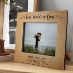 Wedding Anniversary Personalised 7x5 Frame Gift For Husband Wife