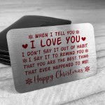 Happy Christmas Gift Card Husband Wife Boyfriend Girlfriend