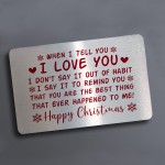 Happy Christmas Gift Card Husband Wife Boyfriend Girlfriend