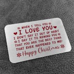 Happy Christmas Gift Card Husband Wife Boyfriend Girlfriend