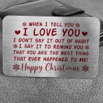 Happy Christmas Gift Card Husband Wife Boyfriend Girlfriend