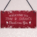 PERSONALISED Christmas Bar Sign HOME BAR Christmas Decor