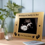 Personalised Mummy and Daddy To Be 7x5 Photo Frame Baby Scan