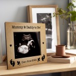 Personalised Mummy and Daddy To Be 7x5 Photo Frame Baby Scan