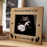 Personalised Mummy and Daddy To Be 7x5 Photo Frame Baby Scan