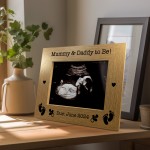 Personalised Mummy and Daddy To Be 7x5 Photo Frame Baby Scan