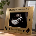 Personalised Mummy and Daddy To Be 7x5 Photo Frame Baby Scan