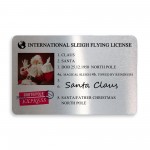 Santa Claus Lost Driving Licence Metal Card Christmas Gift