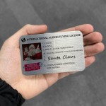 Santa Claus Lost Driving Licence Metal Card Christmas Gift