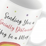 Social Distance Hug MUG Rainbow Friendship Gift Best Friend Gift