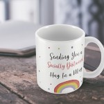 Social Distance Hug MUG Rainbow Friendship Gift Best Friend Gift