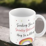 Social Distance Hug MUG Rainbow Friendship Gift Best Friend Gift