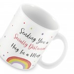 Social Distance Hug MUG Rainbow Friendship Gift Best Friend Gift