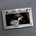 Funny Pregnancy Annoucement Gift PERSONALISED Wallet Card