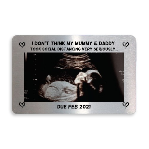 PERSONALISED Photo Card Pregnancy Announcement Gift Mum Dad