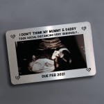 PERSONALISED Photo Card Pregnancy Announcement Gift Mum Dad