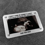 PERSONALISED Photo Card Pregnancy Announcement Gift Mum Dad