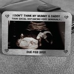 PERSONALISED Photo Card Pregnancy Announcement Gift Mum Dad