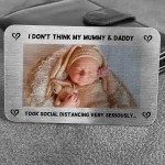 PERSONALISED Mummy Daddy Gift Social Distance Pregnancy