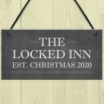 Personalised Christmas Bar Sign Novelty Lockdown Gifts Bar Signs