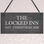 Personalised Christmas Bar Sign Novelty Lockdown Gifts Bar Signs