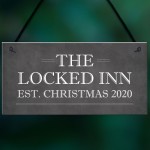 Personalised Christmas Bar Sign Novelty Lockdown Gifts Bar Signs