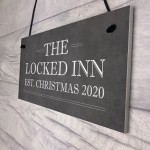 Personalised Christmas Bar Sign Novelty Lockdown Gifts Bar Signs