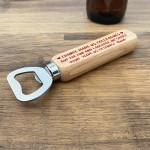 Chance Made Us Colleagues Wood Bottle Opener Colleague Leaving