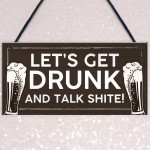 Funny Alcohol Sign Man Cave Home Bar Pub Hanging Plaque