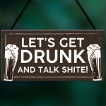 Funny Alcohol Sign Man Cave Home Bar Pub Hanging Plaque