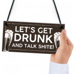 Funny Alcohol Sign Man Cave Home Bar Pub Hanging Plaque