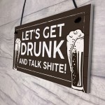 Funny Alcohol Sign Man Cave Home Bar Pub Hanging Plaque