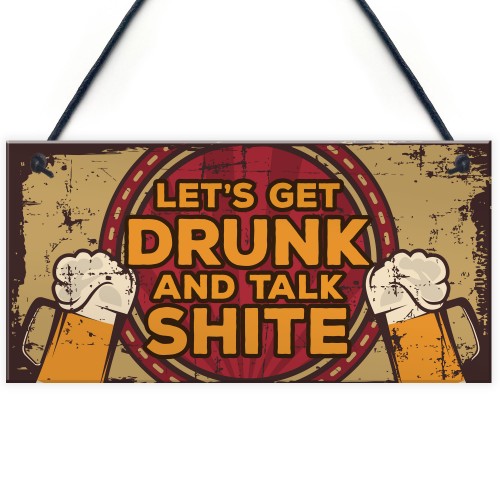 Funny Alcohol Gifts Novelty Man Cave Sign Home Bar Pub Plaques